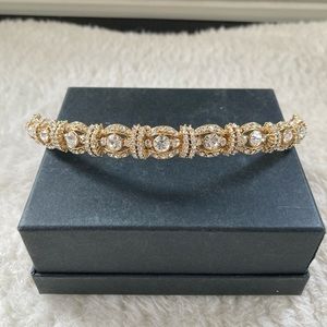 Crystal and gold headpiece